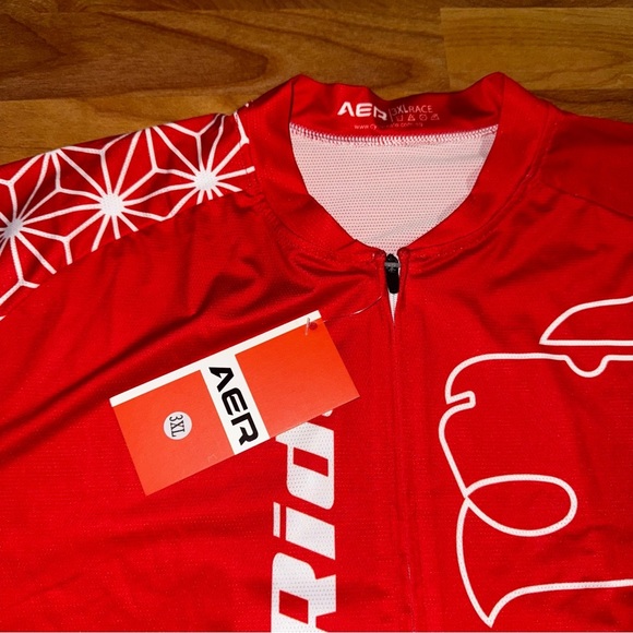Women’s Size 3XL Cycle Jersey Red And White Cyclexafe Brand New Cycle Jersey - Picture 3 of 13
